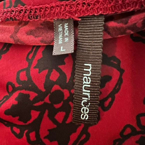 Maurices Red Dressy Blouse - Picture 4 of 4